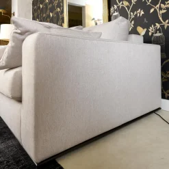 Bielefelder Werkstätten 2-Sitzer-Sofas|3-Sitzer-Sofas|Sofa Inspiration 122-3005 Tief Bezug Noah 1744 176 Sockelrahmen Wengefarbig Gebeizt