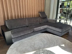 Bielefelder Werkstätten Ecksofas|Sofa Inspiration Stoff IP Fame IP1777 484 Grau Holzfuß Esche Schwarz Gebeizt