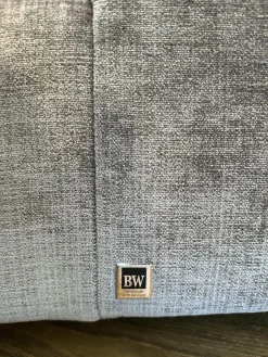 Bielefelder Werkstätten Ecksofas|Sofa Inspiration Stoff IP Fame IP1777 484 Grau Holzfuß Esche Schwarz Gebeizt