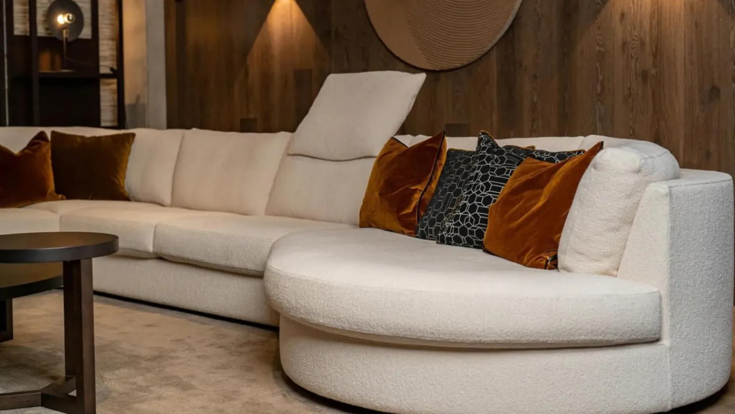 Bielefelder Werkstätten Wohnlandschaften|Ecksofas|Sofa Inspiration Stoff Queen BW1775-272 Weiß