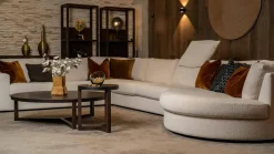 Bielefelder Werkstätten Wohnlandschaften|Ecksofas|Sofa Inspiration Stoff Queen BW1775-272 Weiß