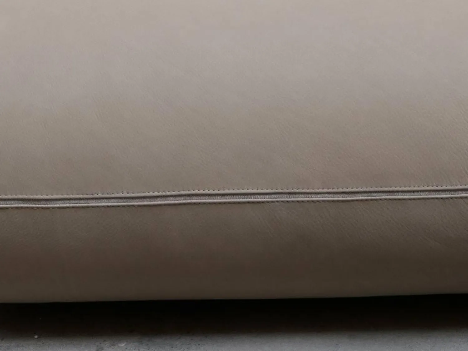 COR Ecksofas|Sofa Jalis 21 Leder 420 Sand Beige Nahtband 5090 Sand Beige Inklusive Hocker