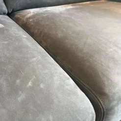 Walter Knoll 3-Sitzer-Sofas|2-Sitzer-Sofas|Sofa Jason 390 25 FLFR Leder Velvet 1481 Poppy Seed Grau Gestell Hochglanz Verchromt Mit Nackenrollen