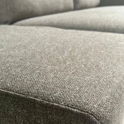 Walter Knoll 2-Sitzer-Sofas|Sofa Jason 390-25 FLFR Stoff Kuro Limestone Gestell Velourmatt