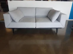 Franz Fertig 2-Sitzer-Sofas|Sofa Jill Stoff E Cape 60 Lightgrey Grau mit Verstellfunktion