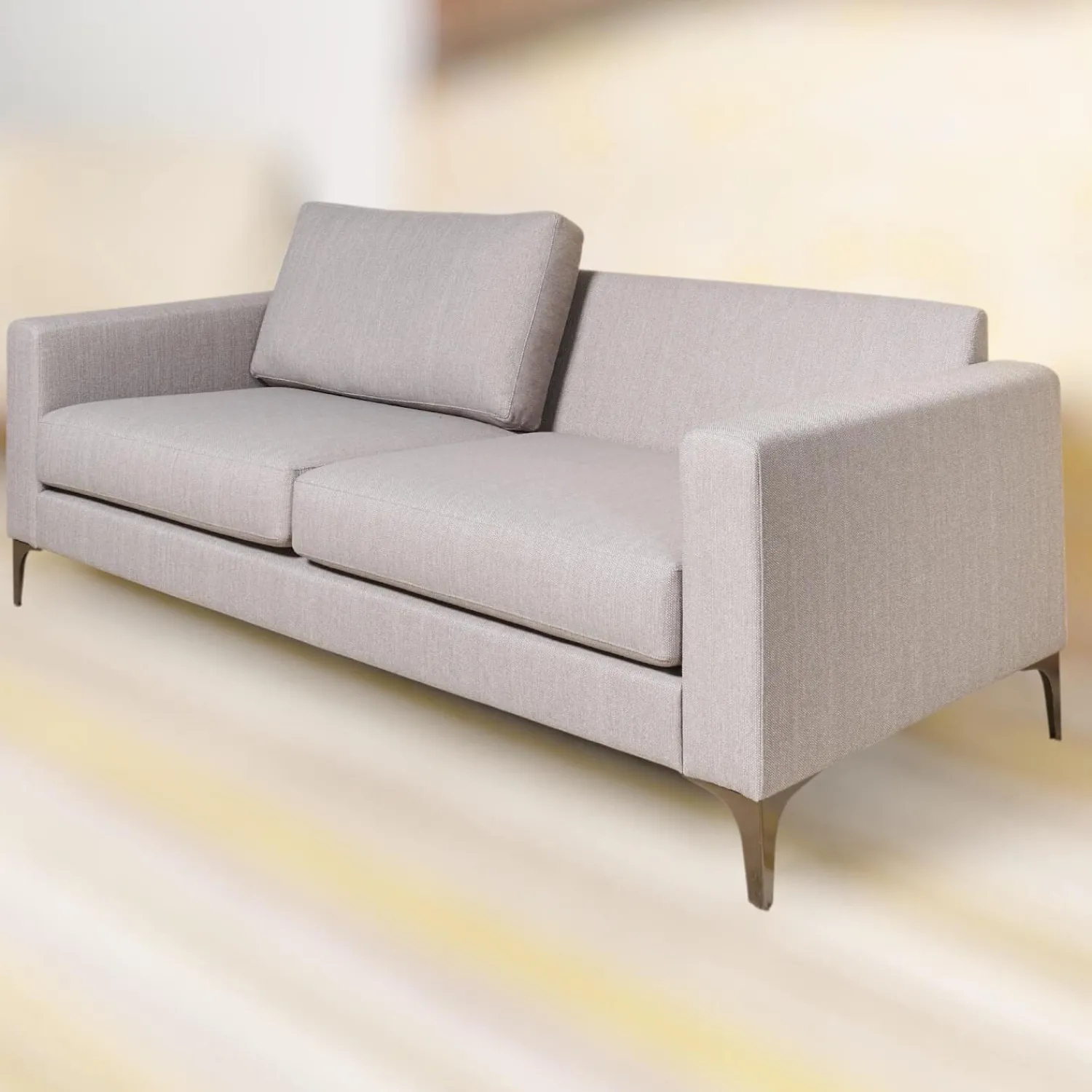IP Design 2-Sitzer-Sofas|Sofa Jon Edwards 9.2 Bodenfrei Stoff Lago BW1747-181 Grau