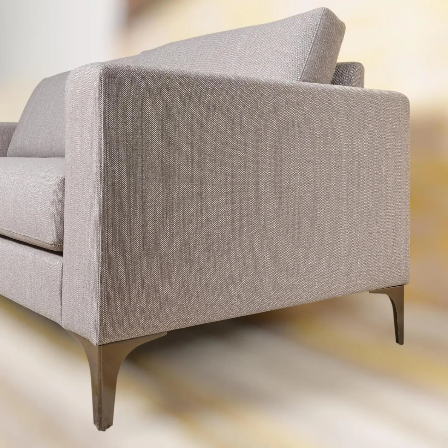 IP Design 2-Sitzer-Sofas|Sofa Jon Edwards 9.2 Bodenfrei Stoff Lago BW1747-181 Grau