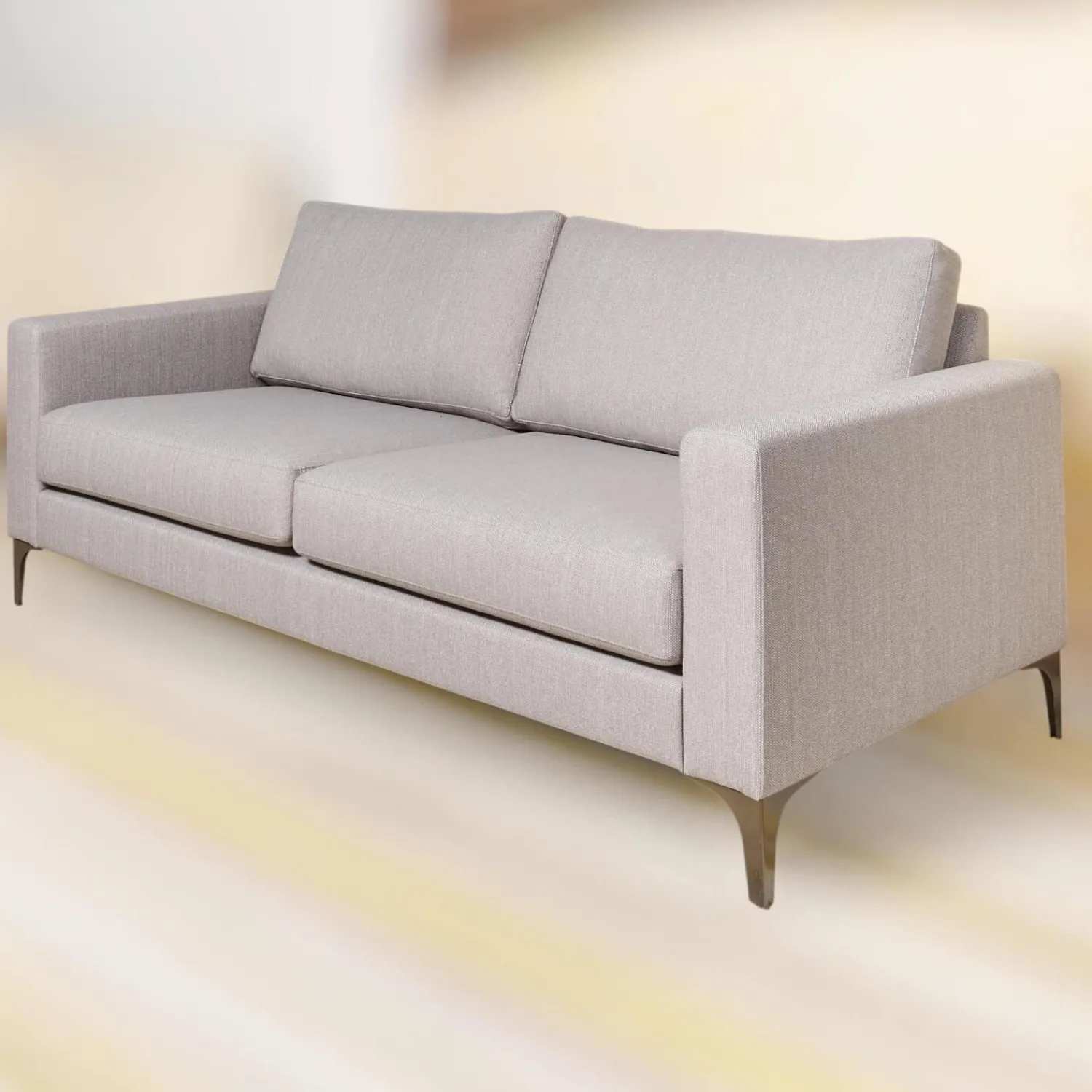 IP Design 2-Sitzer-Sofas|Sofa Jon Edwards 9.2 Bodenfrei Stoff Lago BW1747-181 Grau