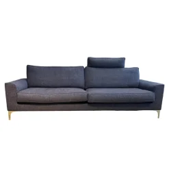 IP Design 2-Sitzer-Sofas|Sofa Jon Edwards Bodenfrei Bezug Stoff Spring Ip1764-454 Grau Füße Metall