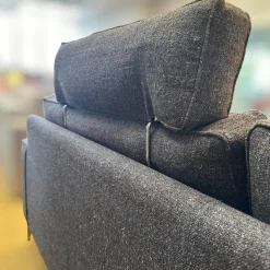 IP Design 2-Sitzer-Sofas|Sofa Jon Edwards Bodenfrei Bezug Stoff Spring Ip1764-454 Grau Füße Metall