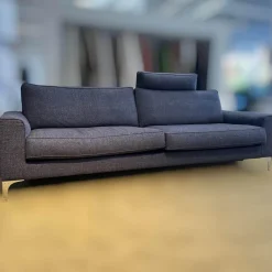 IP Design 2-Sitzer-Sofas|Sofa Jon Edwards Bodenfrei Bezug Stoff Spring Ip1764-454 Grau Füße Metall