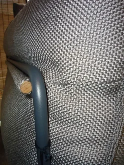 Paola Lenti Loungemöbel|Sofa Kaba Outdoor Stoff Wasserfest RT82 Sottobosco Gestell Stahl Schwarz Lackiert