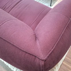 B&B Italia 2-Sitzer-Sofas|Sofa Le Bambole Bibambola Stoff Adria Dunkelrot