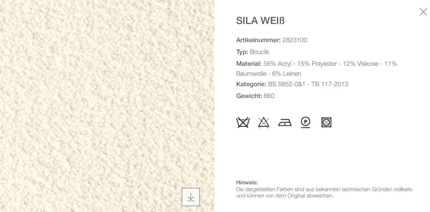 B&B Italia 2-Sitzer-Sofas|Sofa Le Bambole Granbambola Stoff Bouclé Sila Weiß Gestell Polyethylen Inklusive Rückenkissen