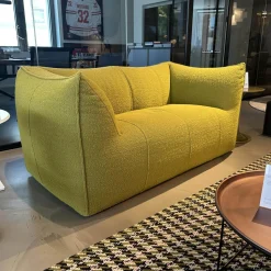 B&B Italia 2-Sitzer-Sofas|Sofa Le Bambole Stoff Sila Grün Gestell Polyethylen Mit Stoff Bezogen