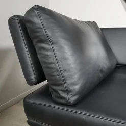 Walter Knoll 2-Sitzer-Sofas|Sofa Living Platform Leder Classic Black Schwarz Gestell Matt Pulverbeschichtet Schwarz