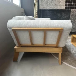 Brühl 2-Sitzer-Sofas|Sofa Lofoten Pure Stoff 5277 42 Beige Untergestell Eiche Natur Mit Klappbaren Armlehnen