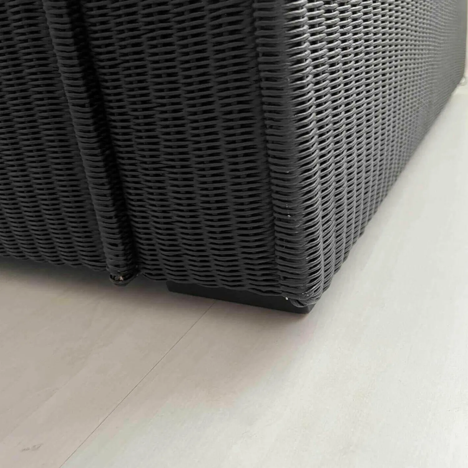 Accente 2-Sitzer-Sofas|Sofa Loft Small 150 Stoff Holzrahmen Mit Geflecht Bezogen Braun Schwarz