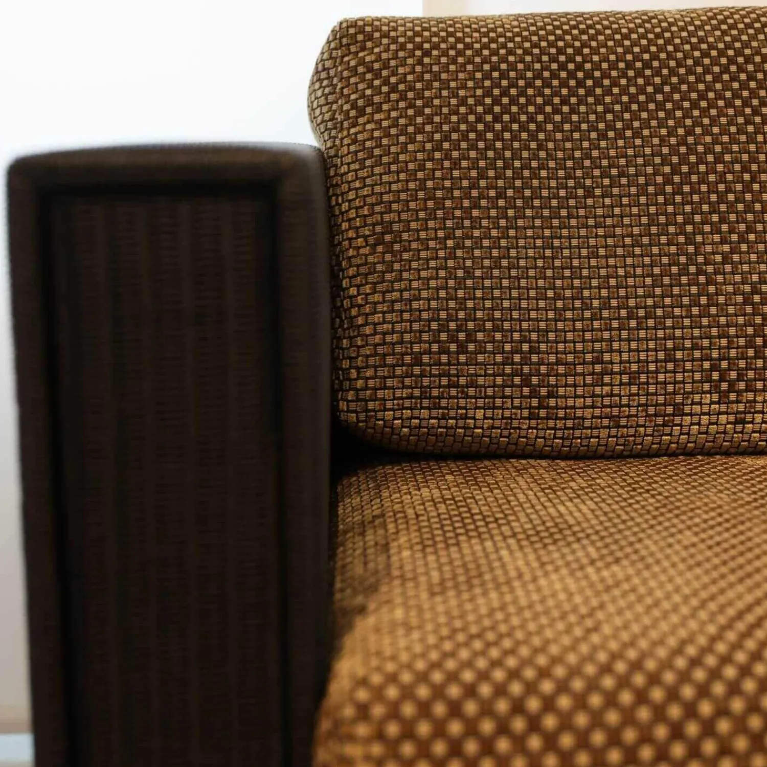 Accente 2-Sitzer-Sofas|Sofa Loft Small 150 Stoff Holzrahmen Mit Geflecht Bezogen Braun Schwarz