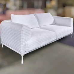 IP Design 2-Sitzer-Sofas|Sofa Loop 2/75 Stoff Glory IP1791-171 Weiß Gestell Weiß