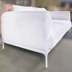 IP Design 2-Sitzer-Sofas|Sofa Loop 2/75 Stoff Glory IP1791-171 Weiß Gestell Weiß