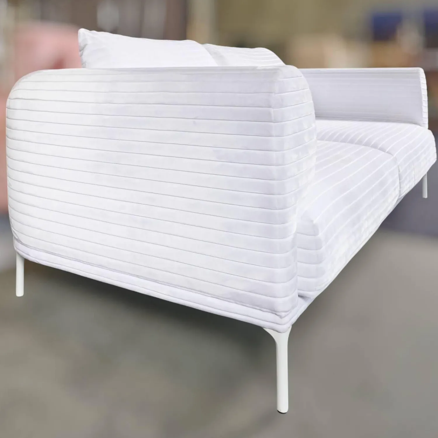 IP Design 2-Sitzer-Sofas|Sofa Loop 2/75 Stoff Glory IP1791-171 Weiß Gestell Weiß