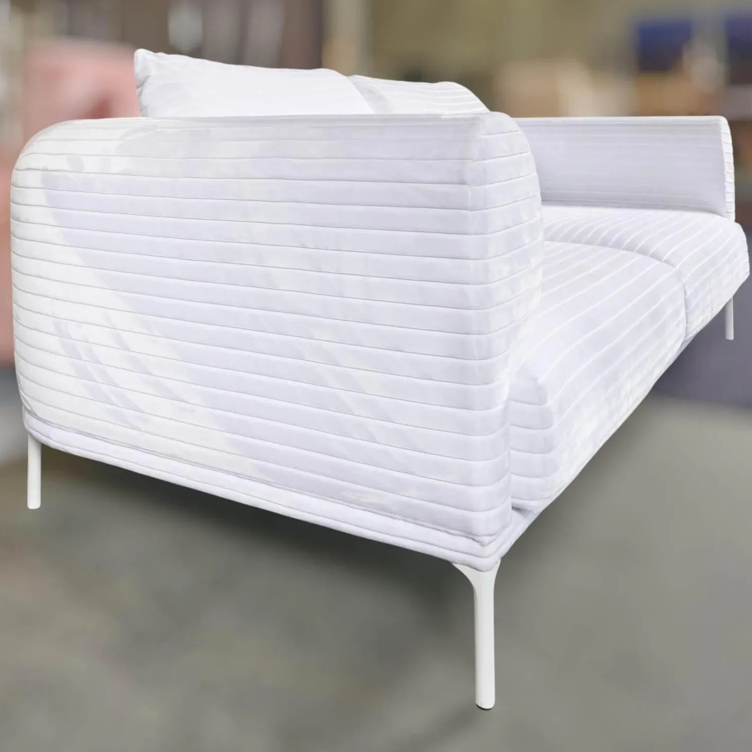 IP Design 2-Sitzer-Sofas|Sofa Loop 2/75 Stoff Glory IP1791-171 Weiß Gestell Weiß