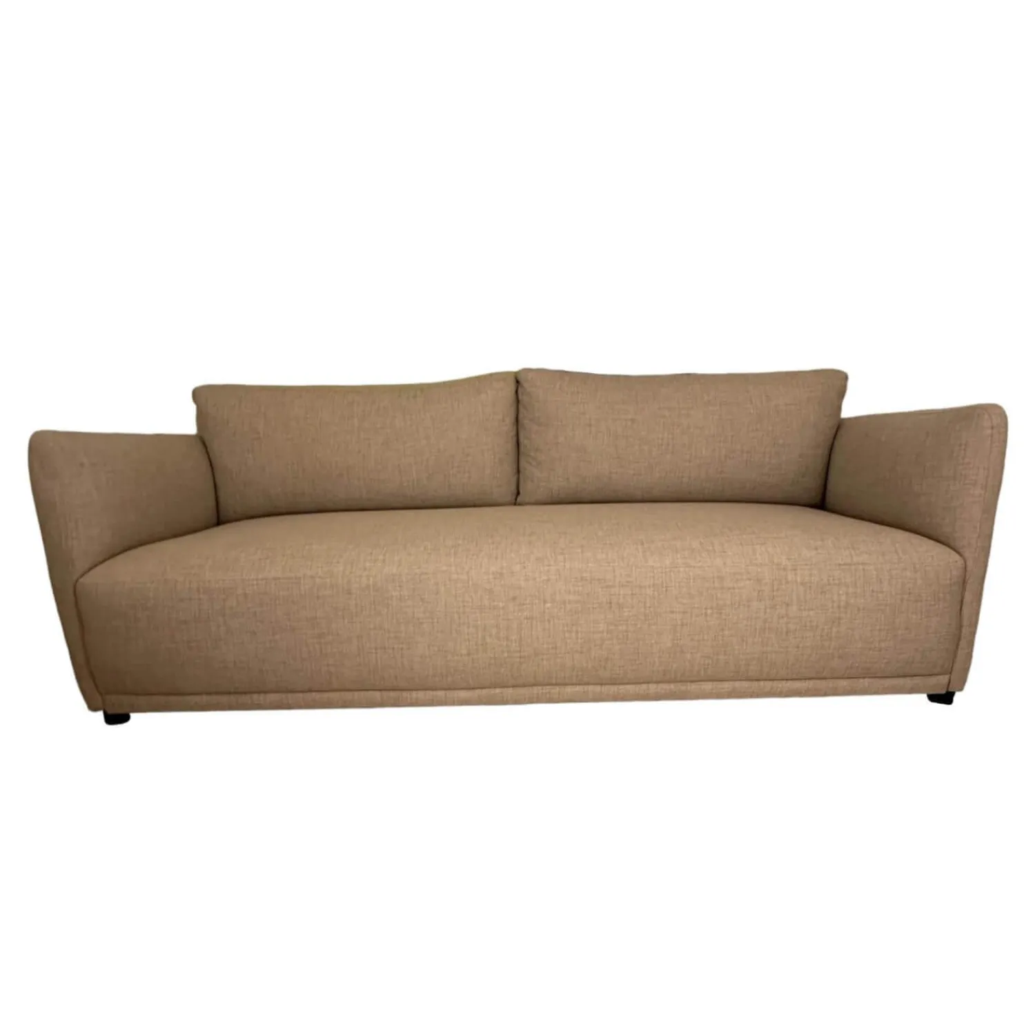 Blomms 2-Sitzer-Sofas|Sofa Lua 66902 10 01 Stoff Menba Dess Beige Füße Schwarzer Kunststoff