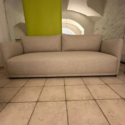 Blomms 2-Sitzer-Sofas|Sofa Lua 66902 10 01 Stoff Menba Dess Beige Füße Schwarzer Kunststoff