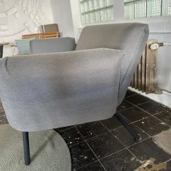 Fischer Möbel 2-Sitzer-Sofas|Sofa Luna Lounge Dining Outdoor Bezug Stoff Sunbrella Charcoal Chine Grau Gestell Edelstahl Anthrazit Strukturlack