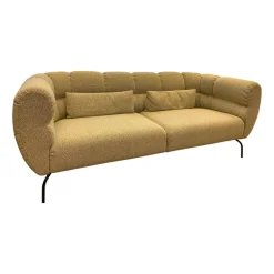 Brühl 2-Sitzer-Sofas|Sofa Magnolia Stoff 5275 0041 Grau Gestell Metall Schwarz Pulverbeschichtet