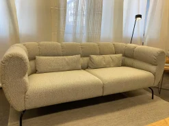 Brühl 2-Sitzer-Sofas|Sofa Magnolia Stoff 5275 0041 Grau Gestell Metall Schwarz Pulverbeschichtet