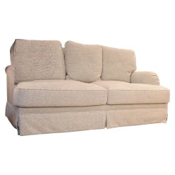Domicil 2-Sitzer-Sofas|Sofa Melody Stoff Aubrey 04 Füße Buche Natur mit Schabracke