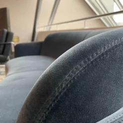 Wittmann 2-Sitzer-Sofas|Sofa Miles Lounge Stoff Grau