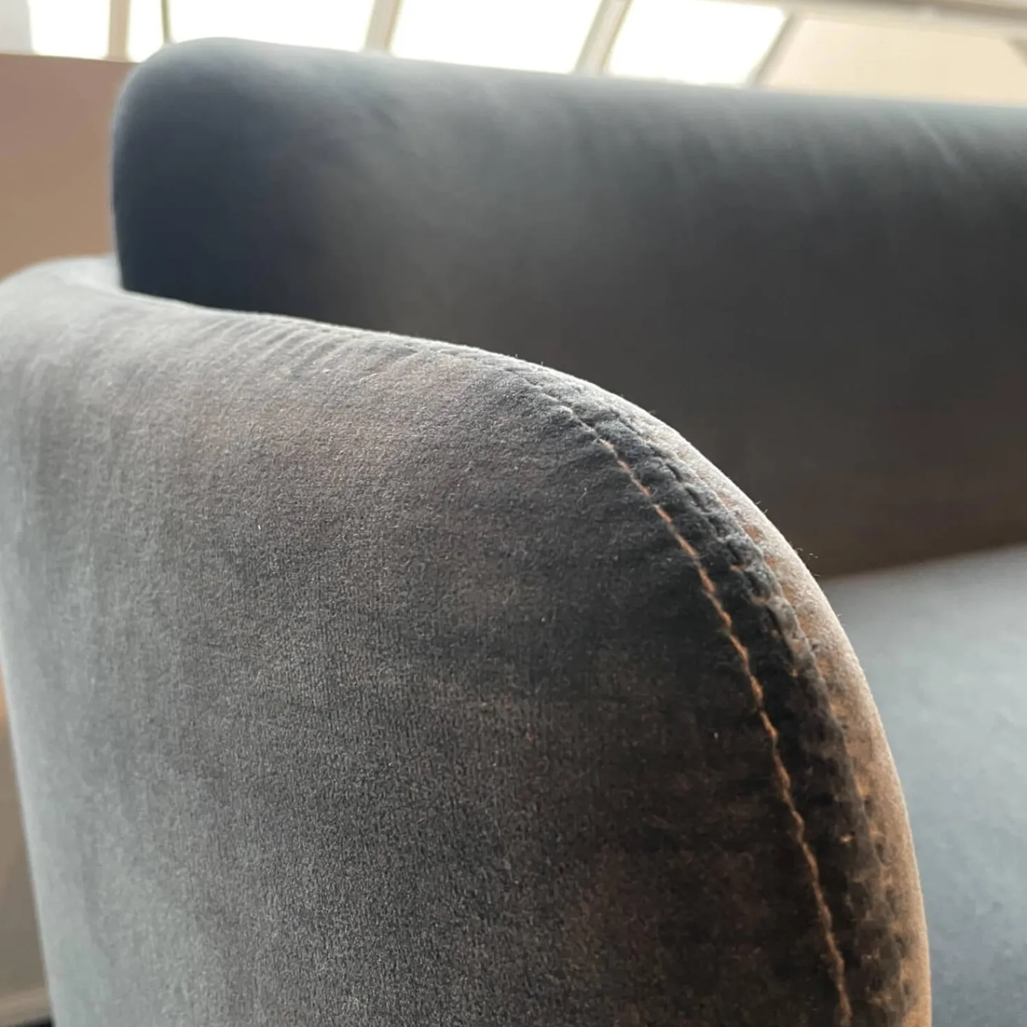 Wittmann 2-Sitzer-Sofas|Sofa Miles Lounge Stoff Grau