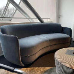 Wittmann 2-Sitzer-Sofas|Sofa Miles Lounge Stoff Grau