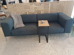 Cassina 2-Sitzer-Sofas|Sofa Moov Stoff Panama Grau Gestell Chrom Rückenteile Unabhängig Voneinander Klappbar