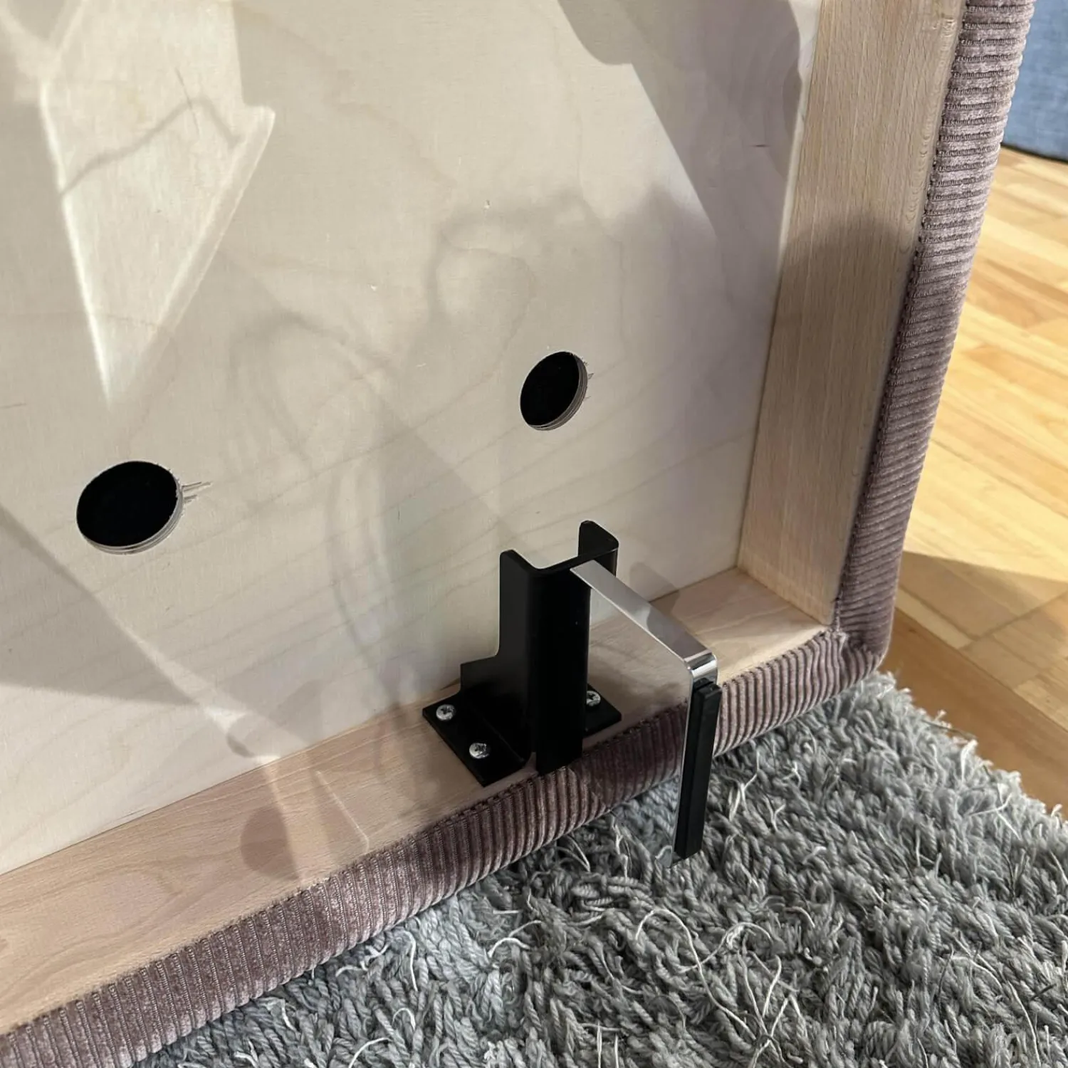 COR 3-Sitzer-Sofas|2-Sitzer-Sofas|Sofa Moss Stoff 9075 Altrose Rosa Fuß Verchromt mit Hocker