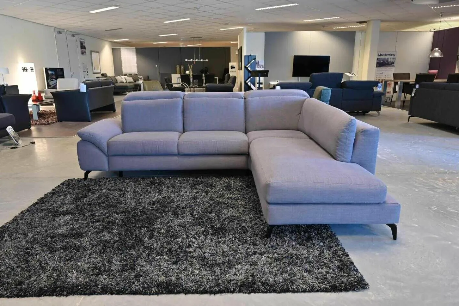 Musterring Ecksofas|Sofa MR9200 Stoff Nevio Stone mit Funktionen
