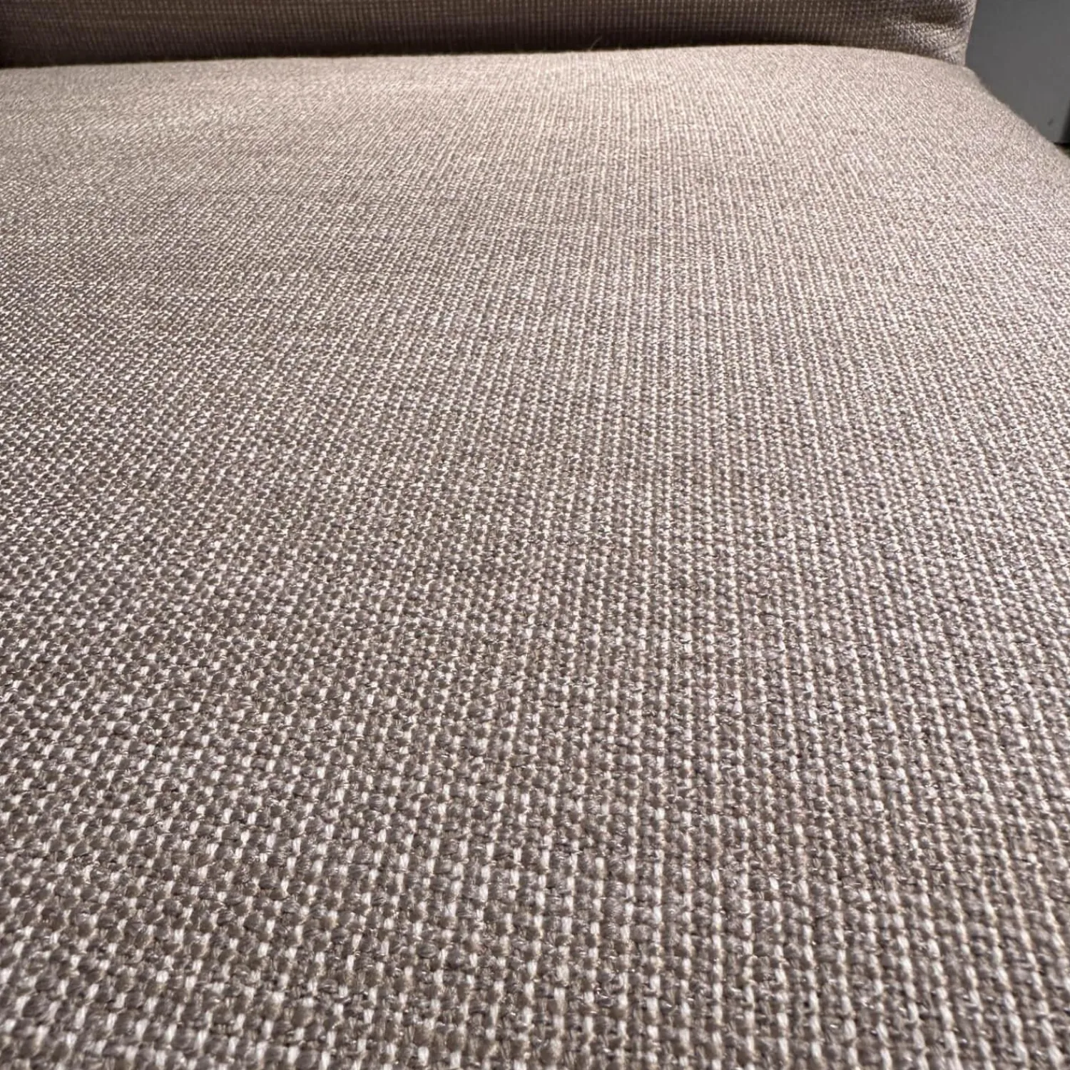 Musterring 2-Sitzer-Sofas|Sofa MR6045E Bezug Stoff Jab 12071 Beige Grau Füße Stahl Lackiert Schwarz Inklusive Einem Lendenkissen Und Einer Kopfstütze
