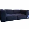 Living Divani 2-Sitzer-Sofas|Sofa Neowall Stoff Crush II Navy K5033 105