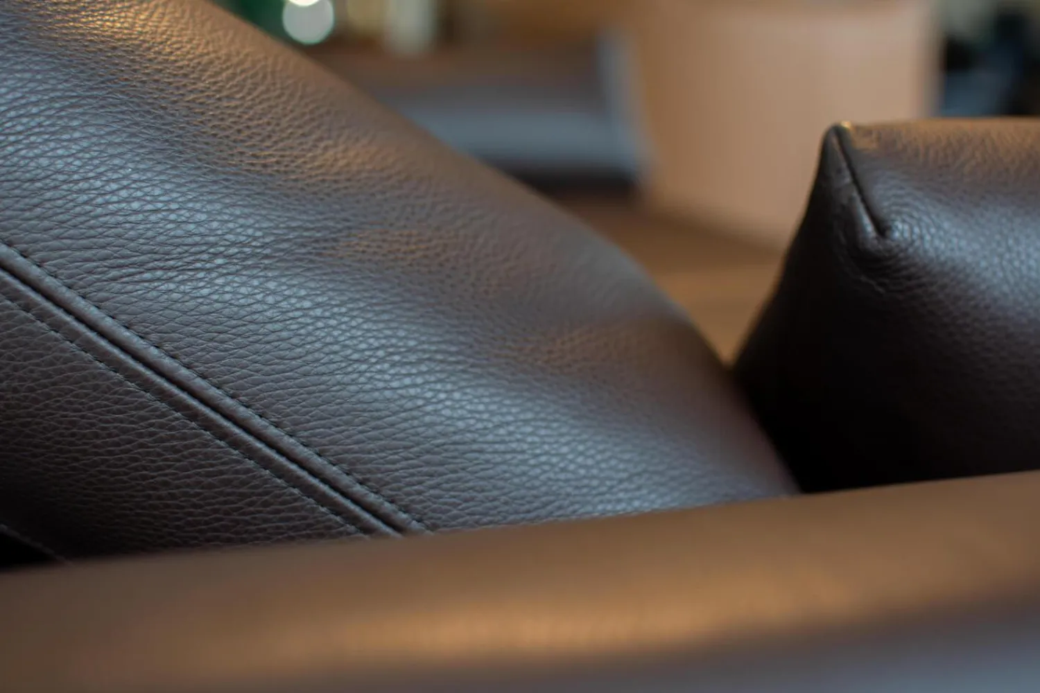 Durlet 2-Sitzer-Sofas|Sofa Nido Bezug Leder Sierra Braun Mit 2 Verstellbaren Rückenkissen Inkusive 2 Armkissen