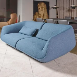 COR 2-Sitzer-Sofas|Sofa Nook Innen Stoff 8214 Blau Petrol Außen Stoff 8206 Nordic Blau