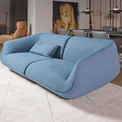 COR 2-Sitzer-Sofas|Sofa Nook Innen Stoff 8214 Blau Petrol Außen Stoff 8206 Nordic Blau