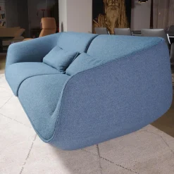 COR 2-Sitzer-Sofas|Sofa Nook Innen Stoff 8214 Blau Petrol Außen Stoff 8206 Nordic Blau