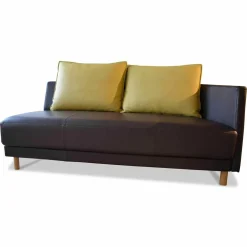 Rolf Benz 2-Sitzer-Sofas|Sofa Onda Leder 38.556 Schokoladenbraun mit 2 Kissen