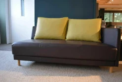 Rolf Benz 2-Sitzer-Sofas|Sofa Onda Leder 38.556 Schokoladenbraun mit 2 Kissen