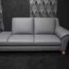 Steinpol 2-Sitzer-Sofas|Sofa Orion Aurelia Leder Dolcia Steingrau