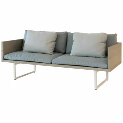 Fast Loungemöbel|Sofa Orizon N25191W03 Stoff Solids Mineral Aluminium Naturall Lackiert Weiss