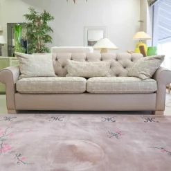 Thörmer 2-Sitzer-Sofas|Sofa Passion Mit Heftung Musterstoff A 105 Mit 3 Kissen Grau